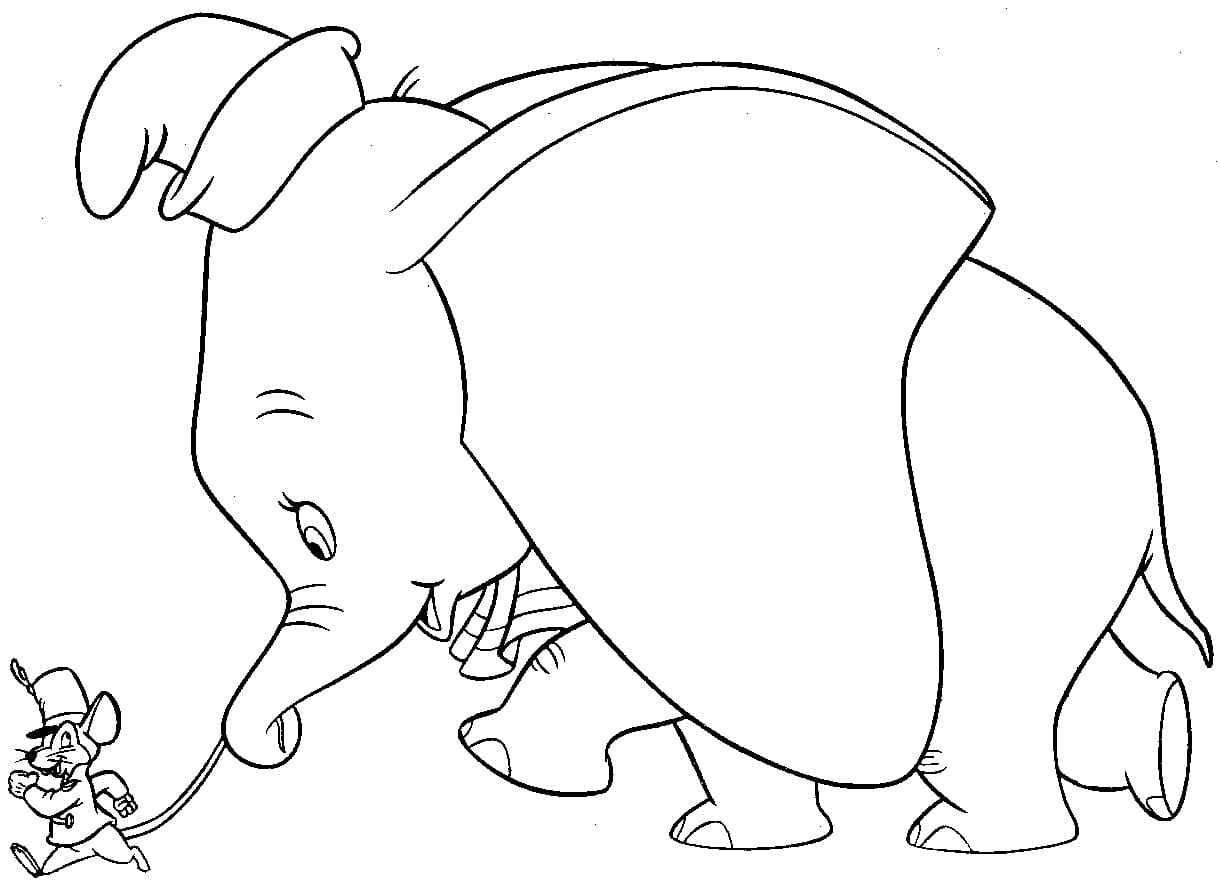 Dumbo de colorat p18