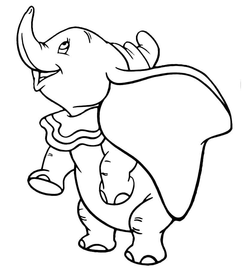 Dumbo de colorat p19