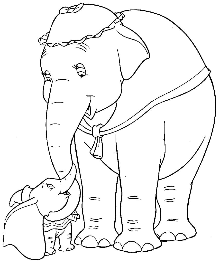 Dumbo de colorat p21