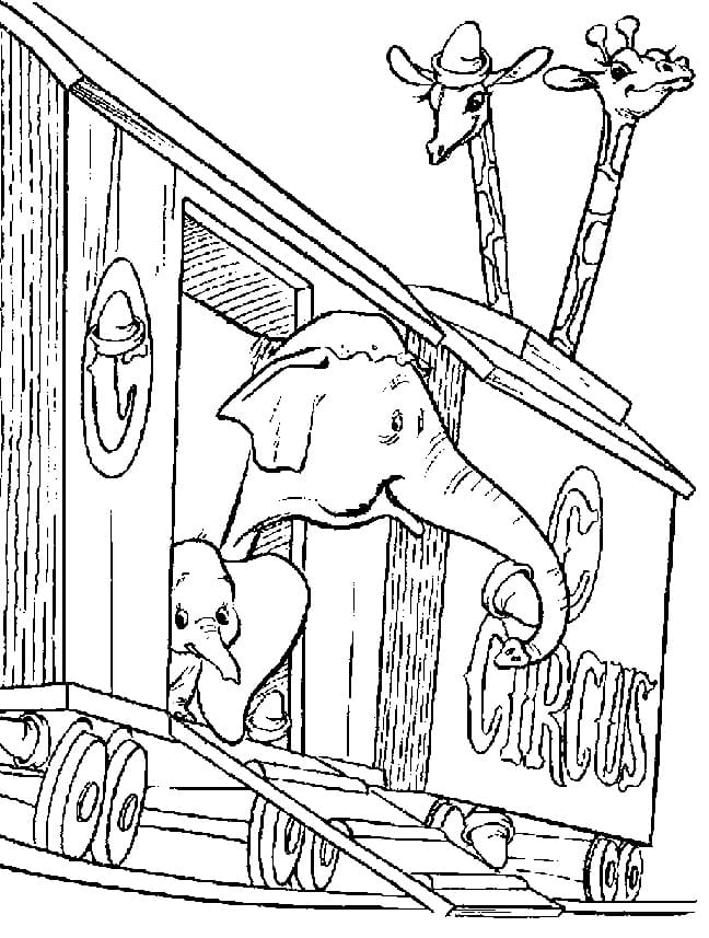 Dumbo de colorat p27