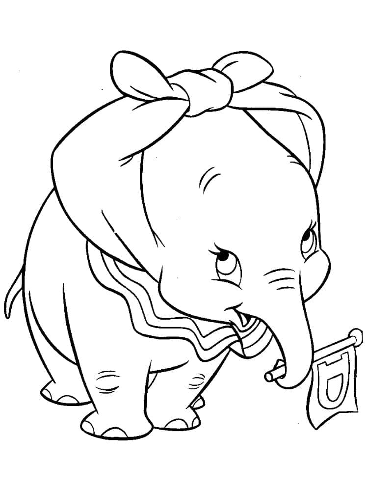 Dumbo de colorat p32