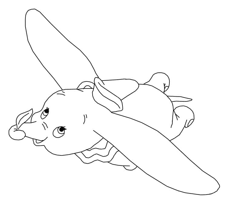Dumbo de colorat p33