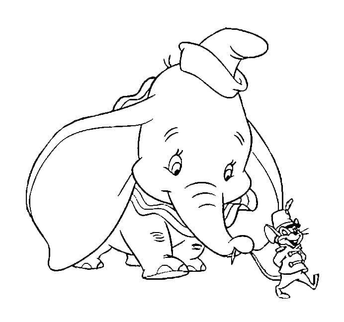 Dumbo de colorat p34