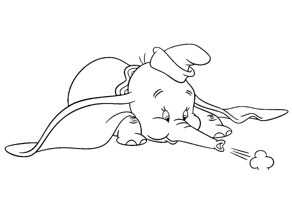 Dumbo de colorat p36