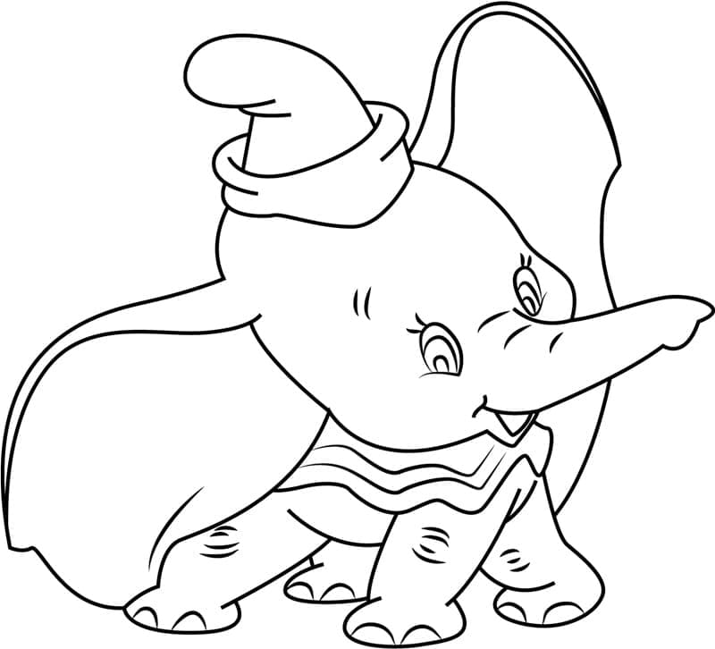 Dumbo de colorat p39