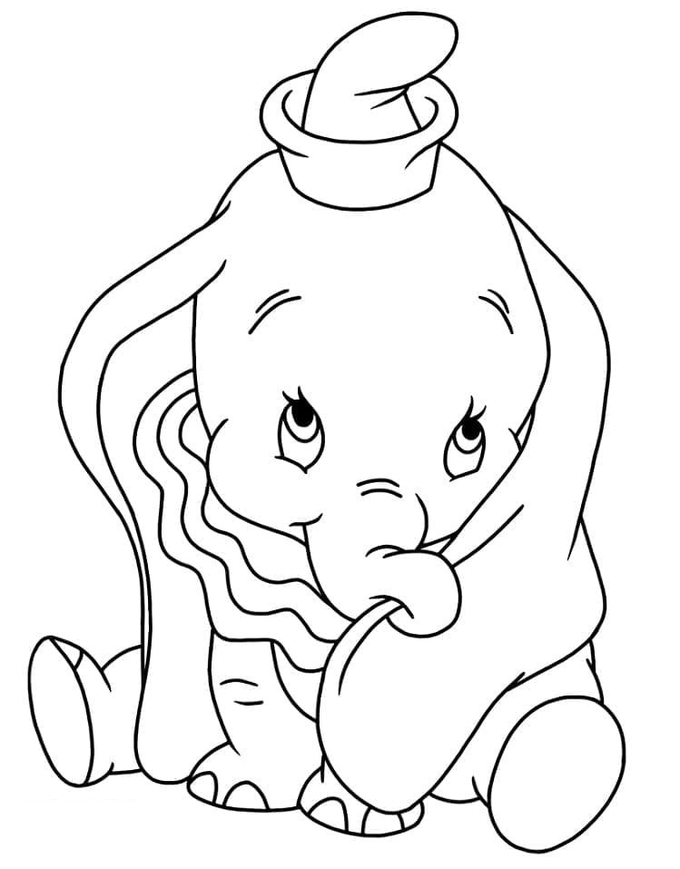 Dumbo de colorat p42