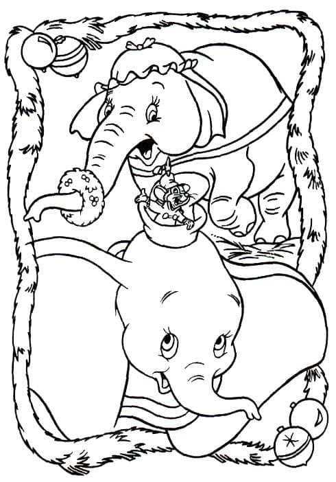 Dumbo de colorat p43