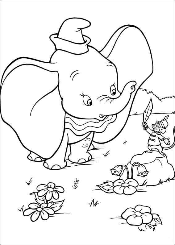 Dumbo de colorat p50