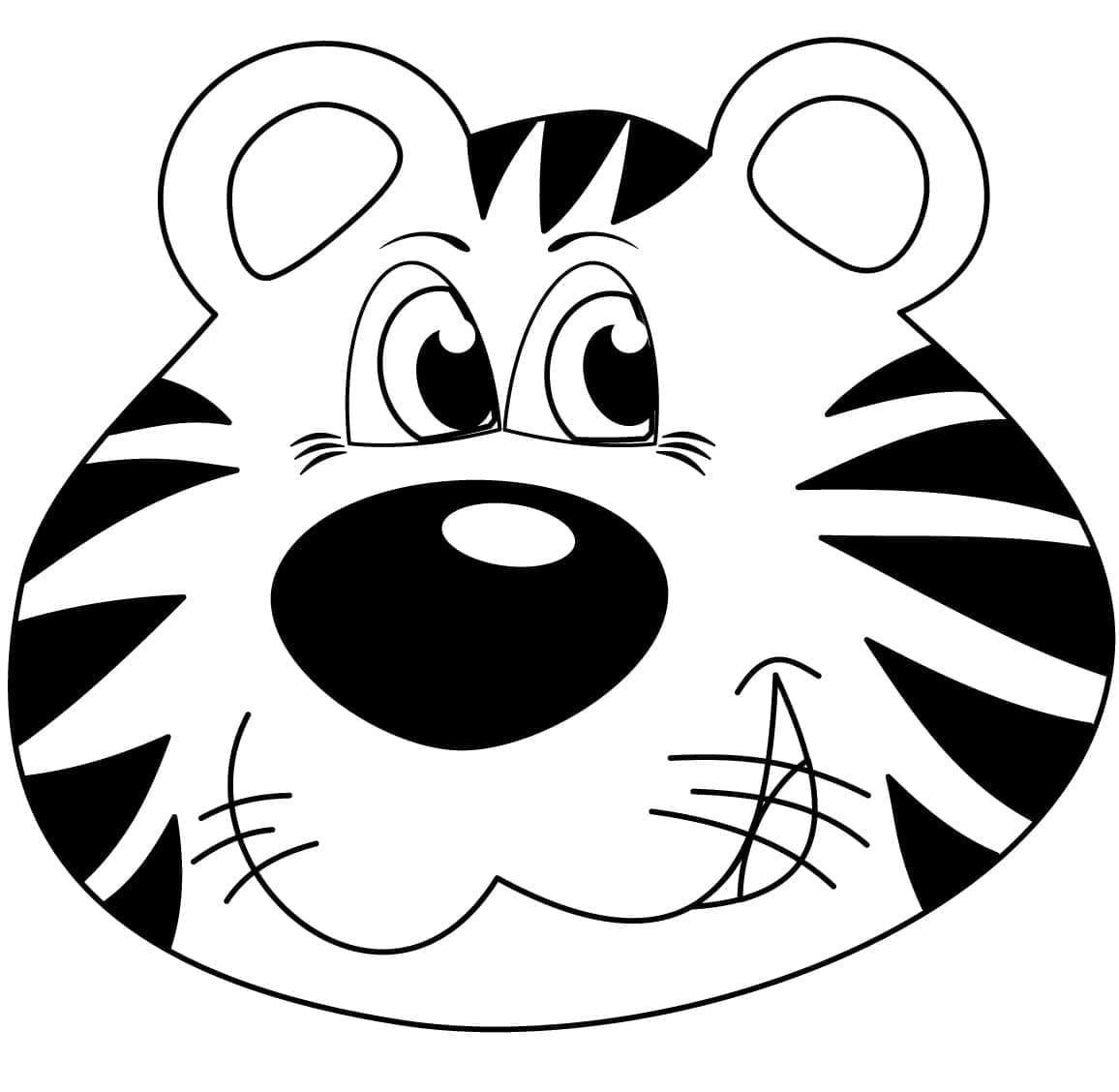 Față de tigru din desene animate