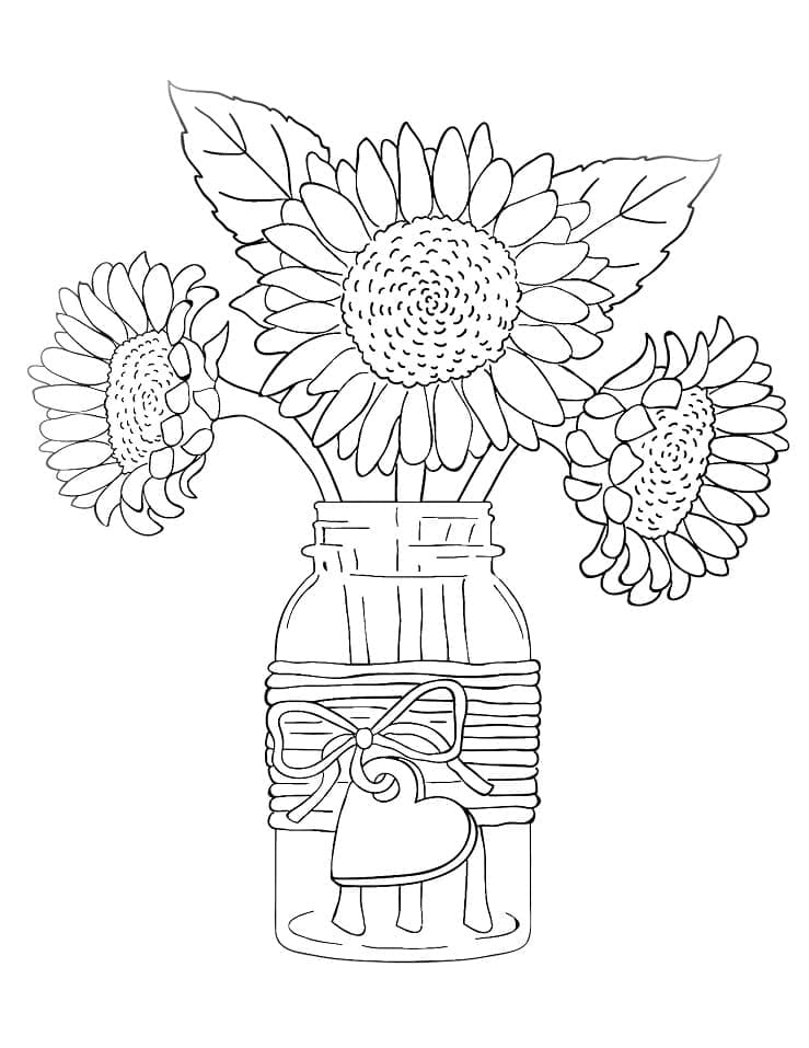 Floarea soarelui într-o vază
