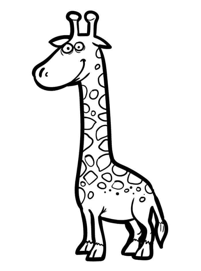 Fise de colorat cu Girafă de colorat p12