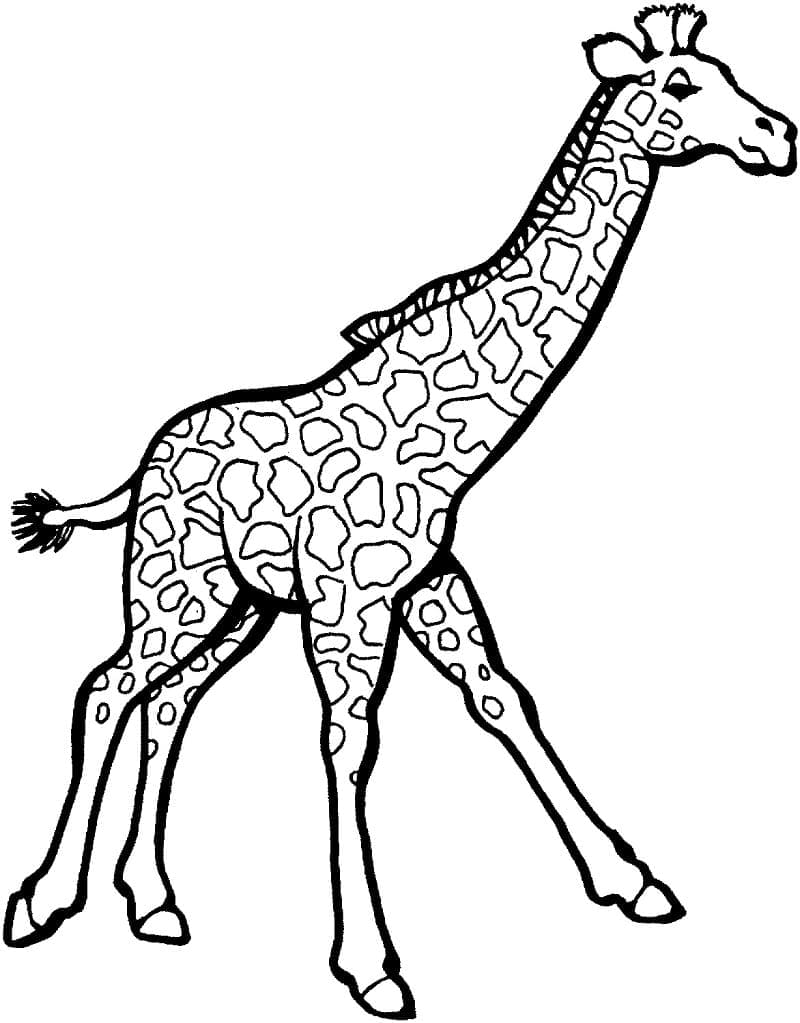 Girafă imprimabilă gratuit pentru copii