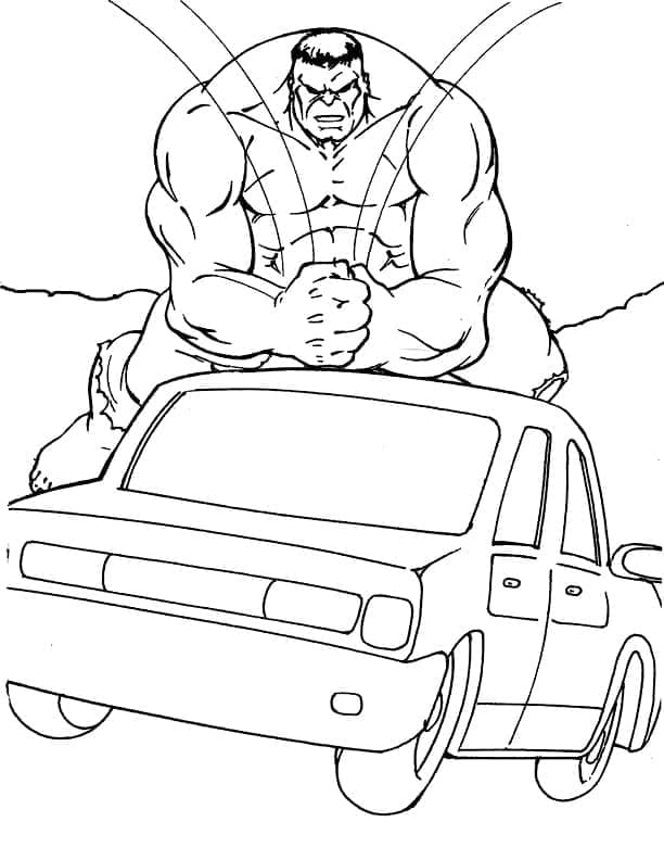 Hulk lovește o mașină