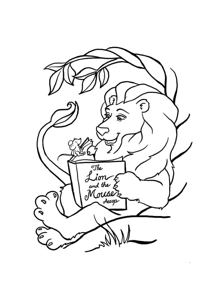 Leul citește o carte