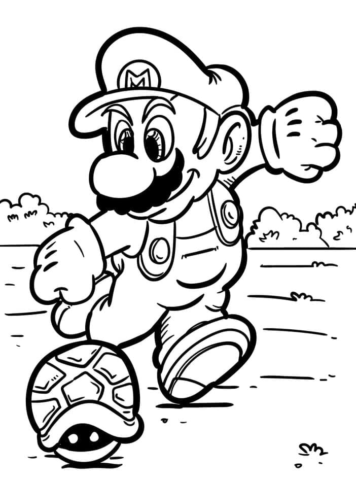 Mario joacă fotbal