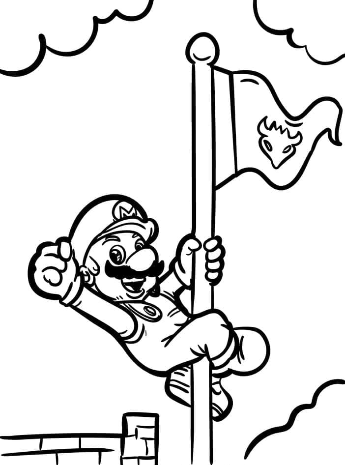 Mario ține steagul
