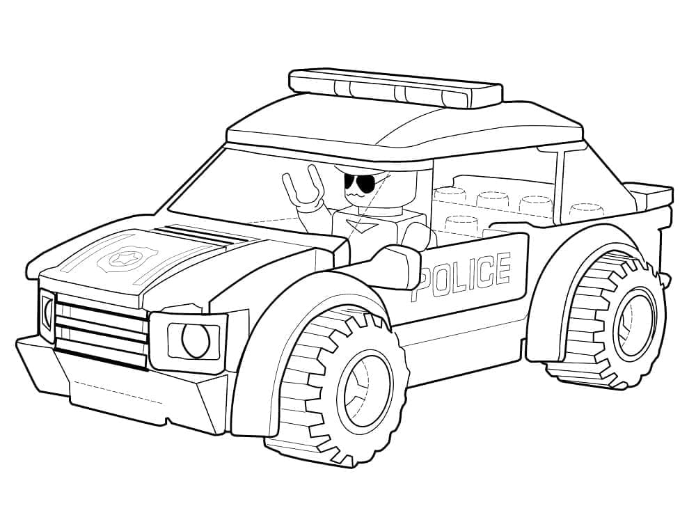 Mașină de poliție de jucărie Lego