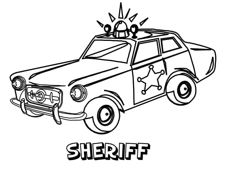 Mașină de poliție șeriful