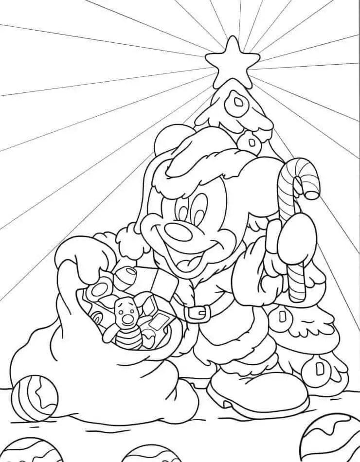 Fise de colorat cu Mickey Mouse de colorat p06