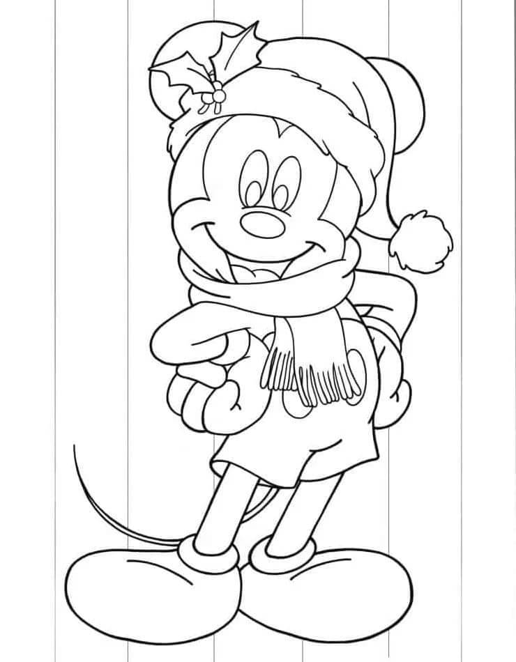 Fise de colorat cu Mickey Mouse de colorat p07