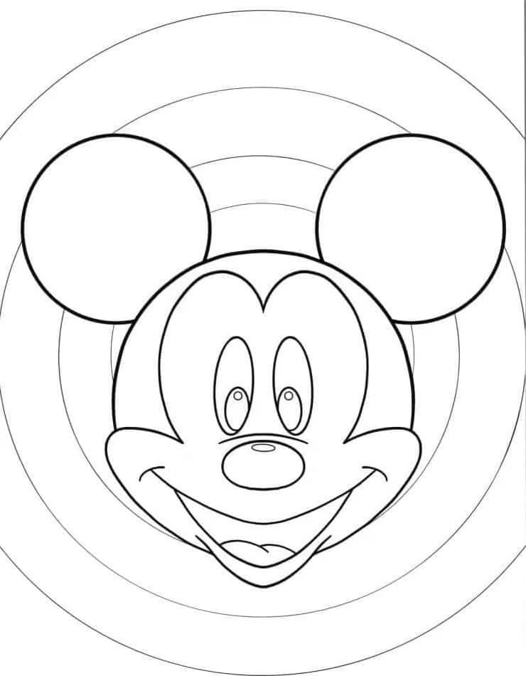 Fise de colorat cu Mickey Mouse de colorat p08