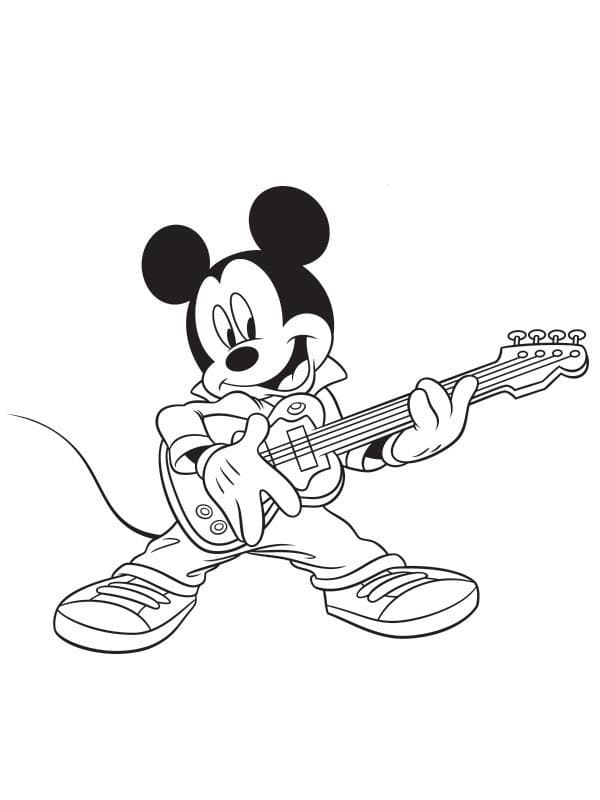 Mickey mouse cântă la chitară