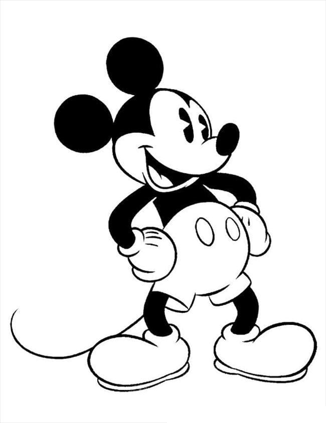 Mickey mouse fericit