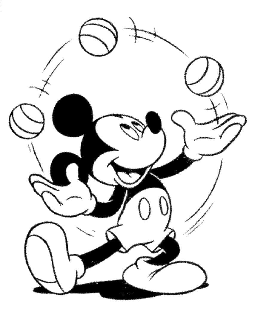 Mickey mouse imprimabil gratuit pentru copii