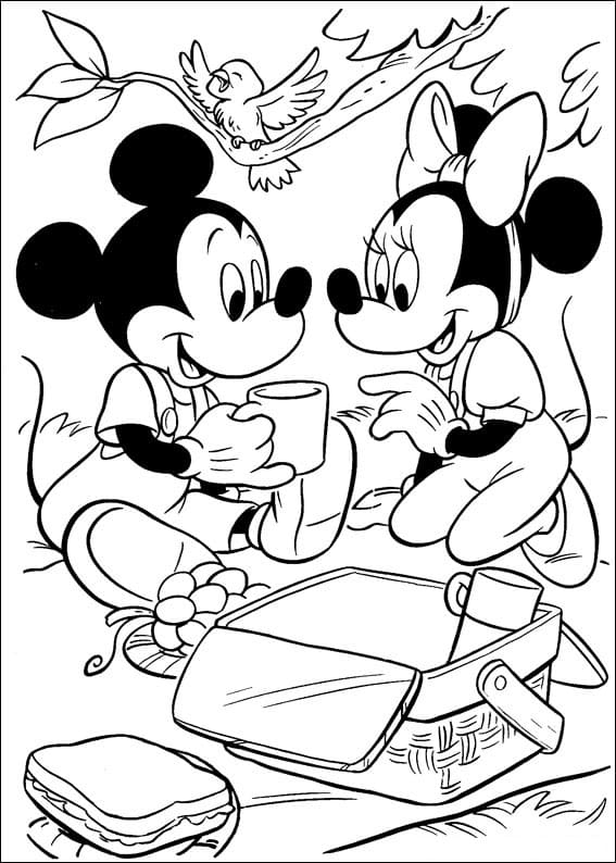 Mickey mouse și minnie mouse
