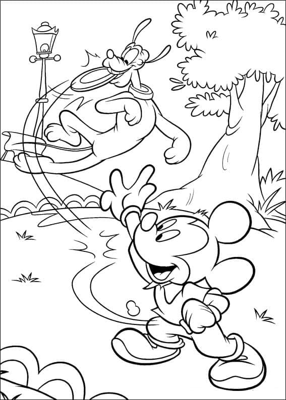 Mickey mouse și pluto