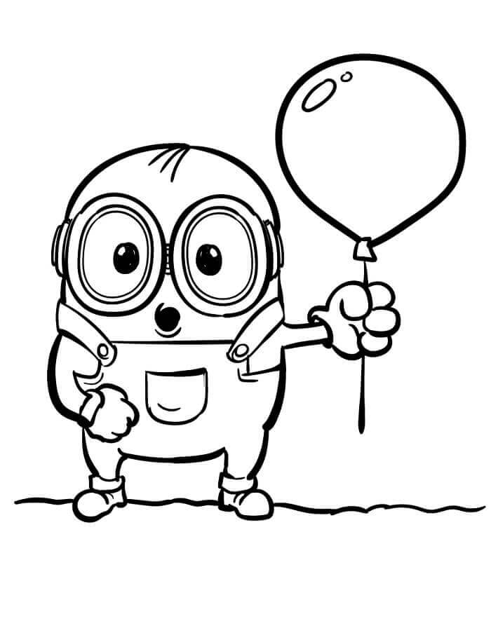 Fise de colorat cu Minion de colorat p02