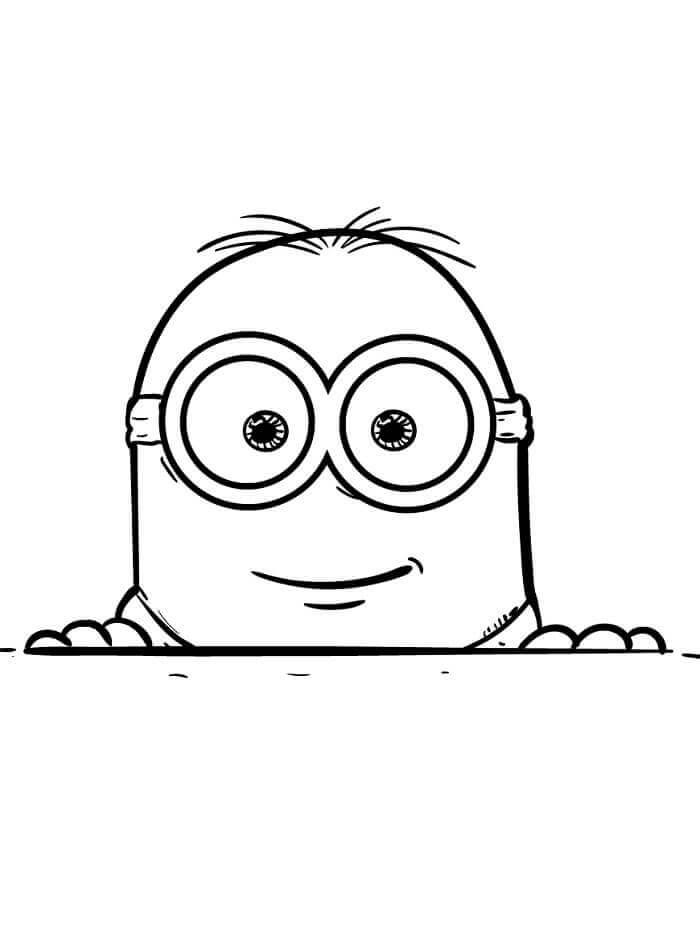 Fise de colorat cu Minion de colorat p04
