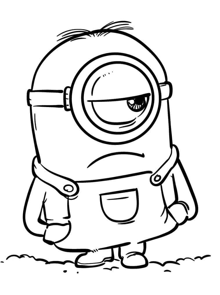 Fise de colorat cu Minion de colorat p05