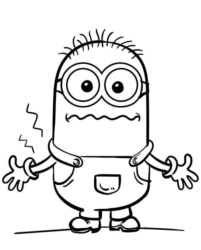 Fise de colorat cu Minion de colorat p06