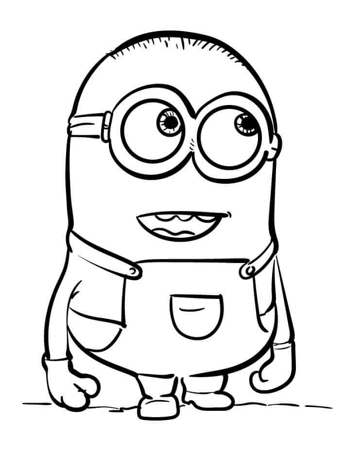 Fise de colorat cu Minion de colorat p09