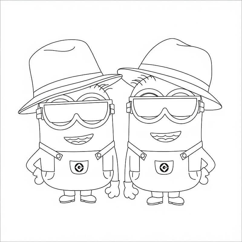 Fise de colorat cu Minion de colorat p10
