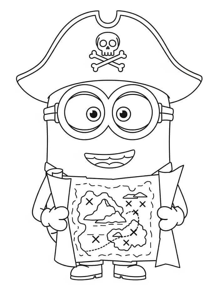Fise de colorat cu Minion de colorat p11