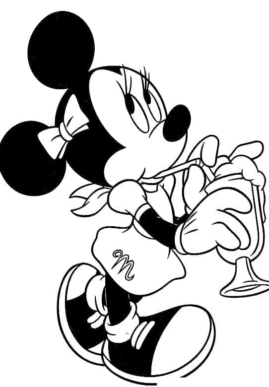 Minnie Mouse imprimabil pentru copii