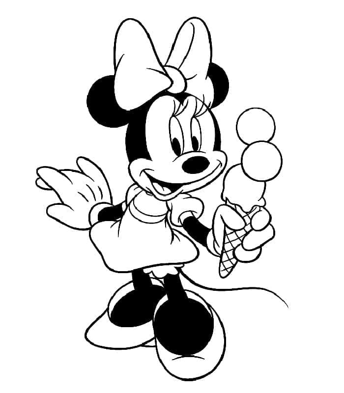 Minnie mouse cu inghetata
