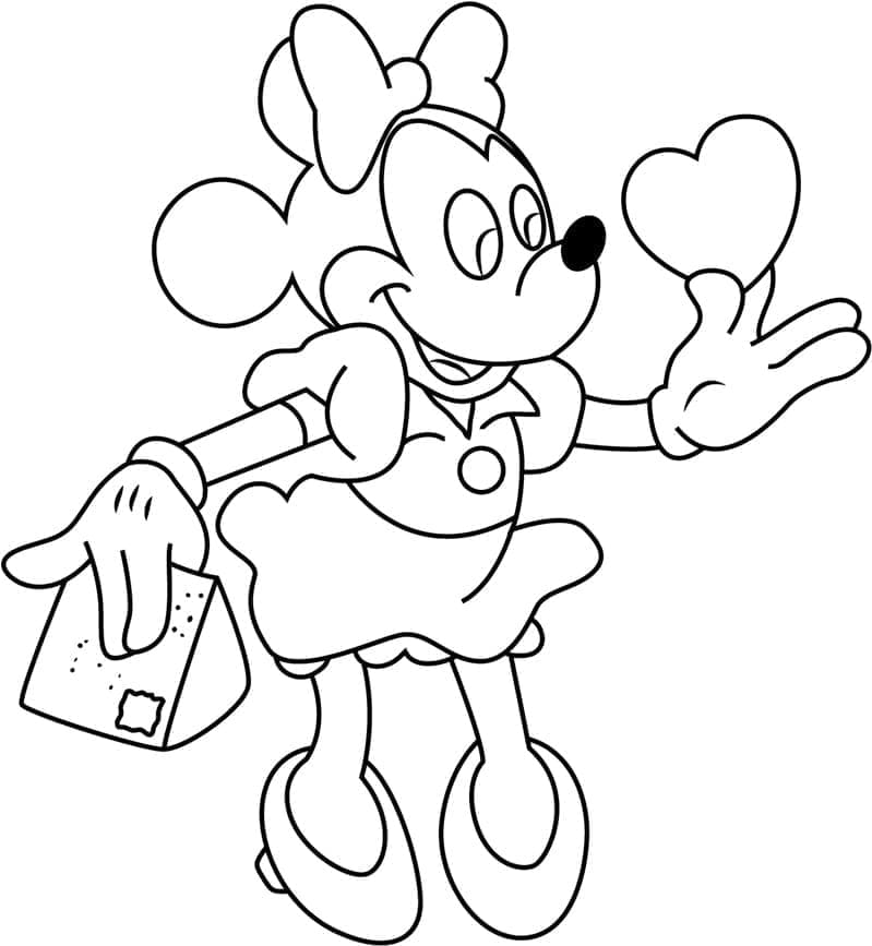 Minnie mouse gratuit pentru copii