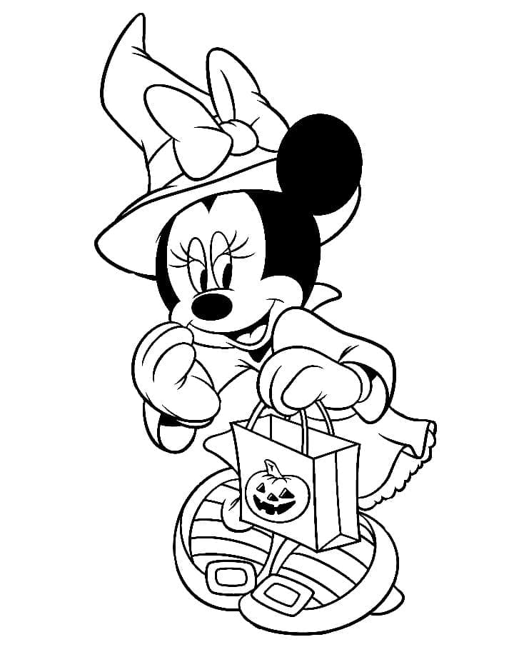 Minnie mouse la halloween