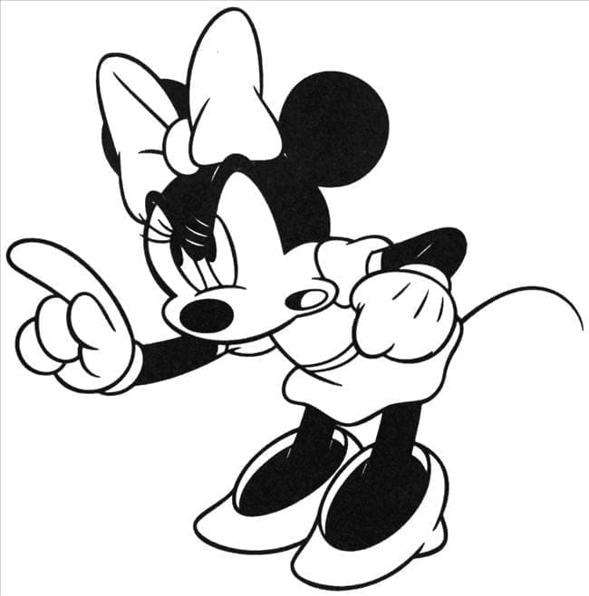 Minnie mouse supărat