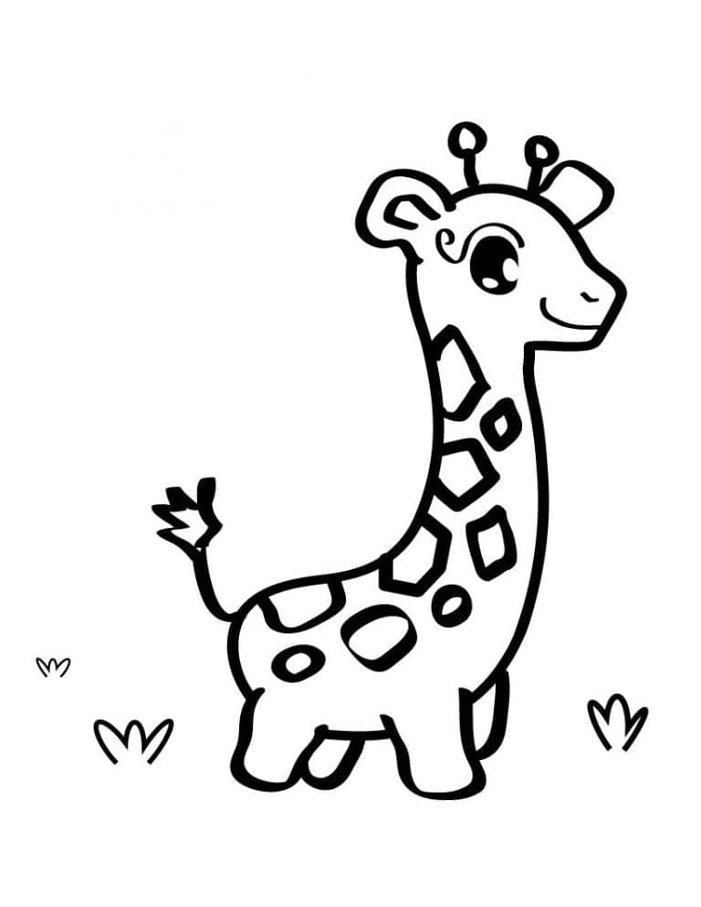 O girafă drăguță