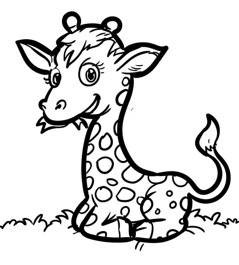 O girafă foarte drăguță