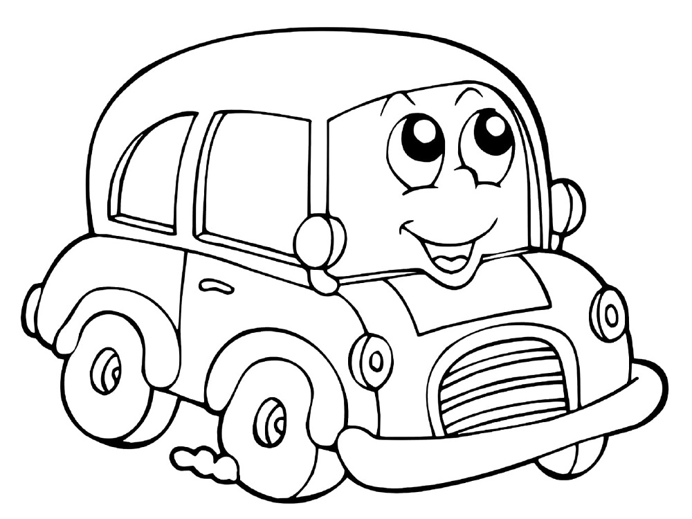 O mașină de desene animate