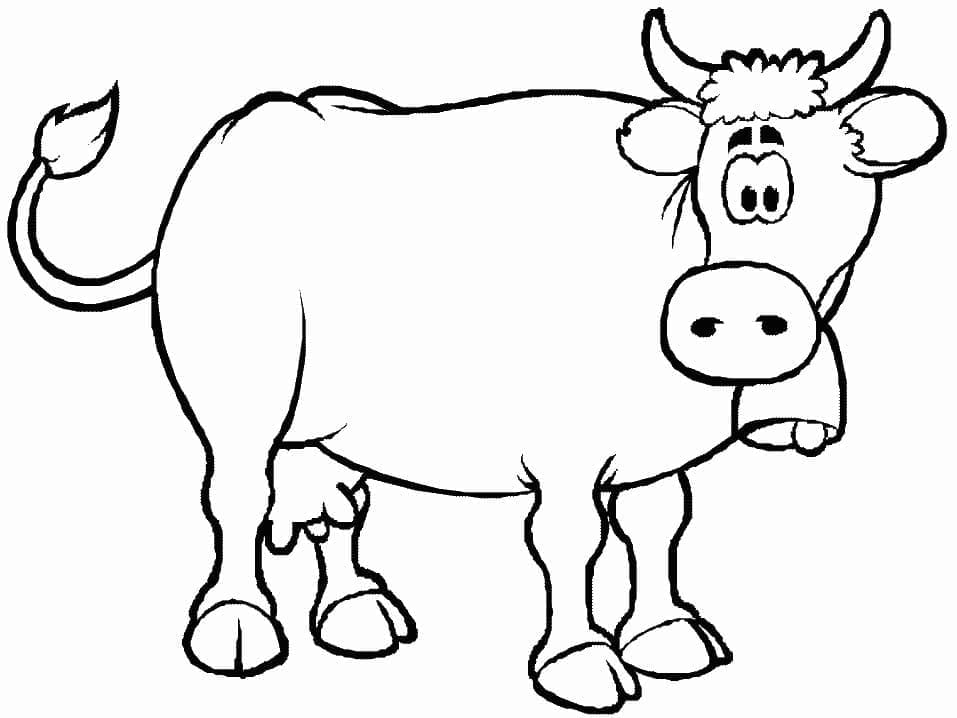 O vacă din desene animate