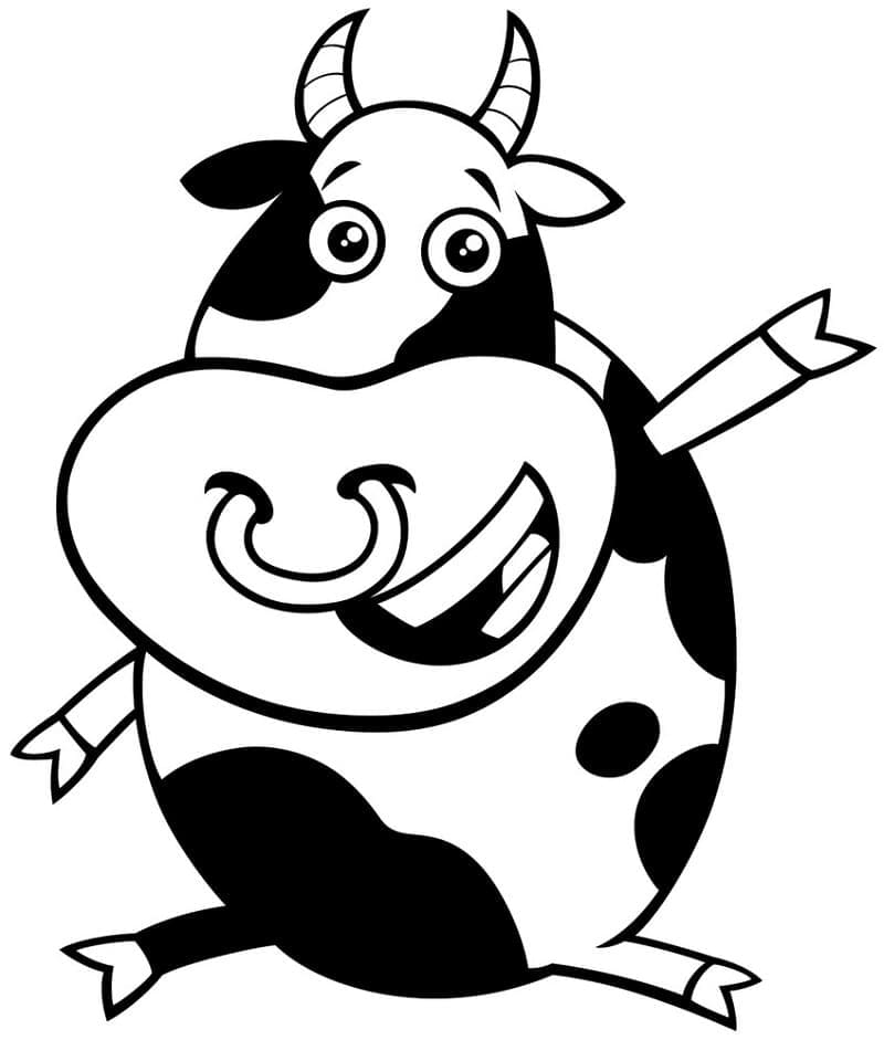 O vacă fericită