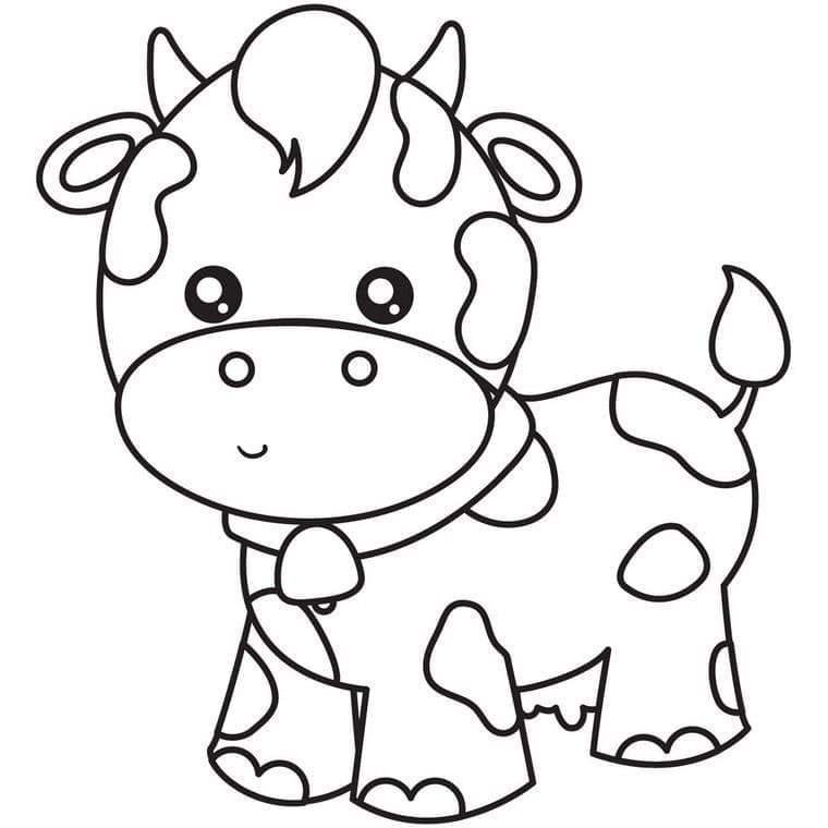 O vacă foarte adorabilă