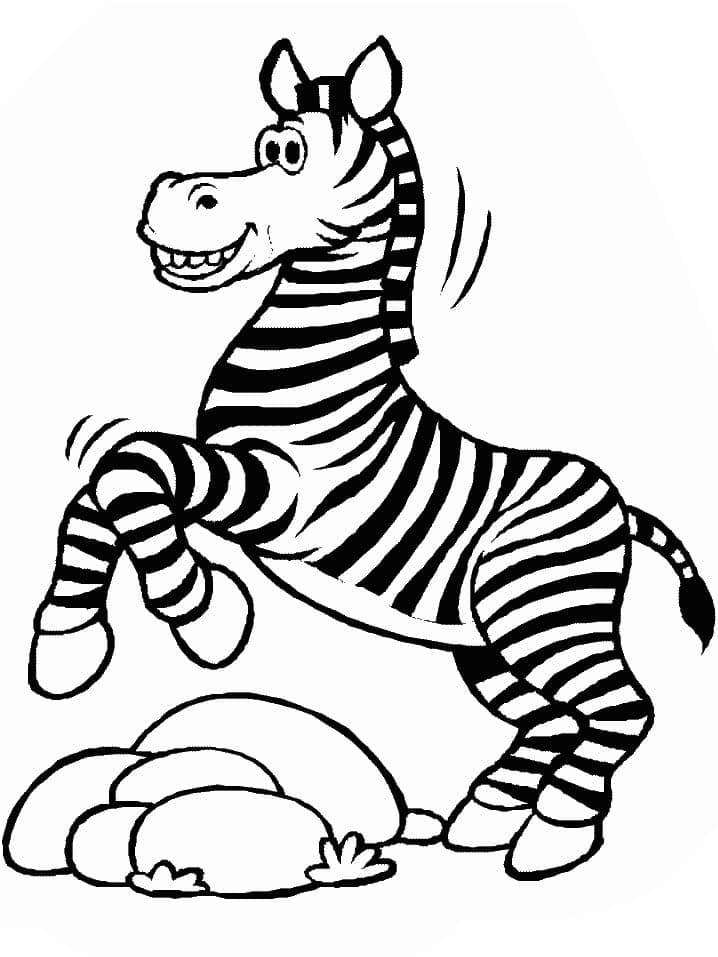 O zebră foarte amuzantă