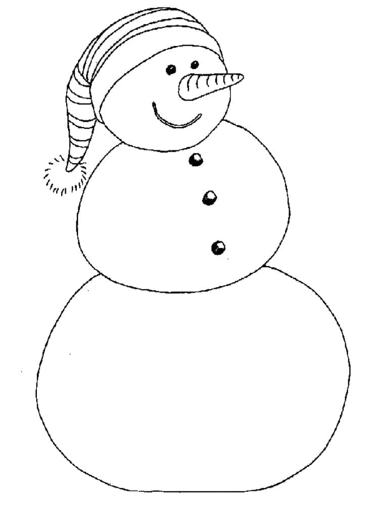 Omul de zăpadă foarte simplu